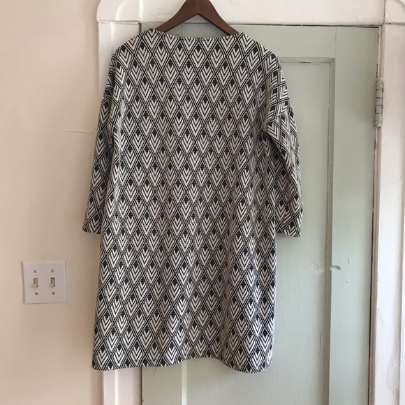 Mango diamond patterned sweater dress 3/4 sleeves - Picture 6 of 6